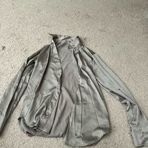 H&M button down shirt, size s, grey